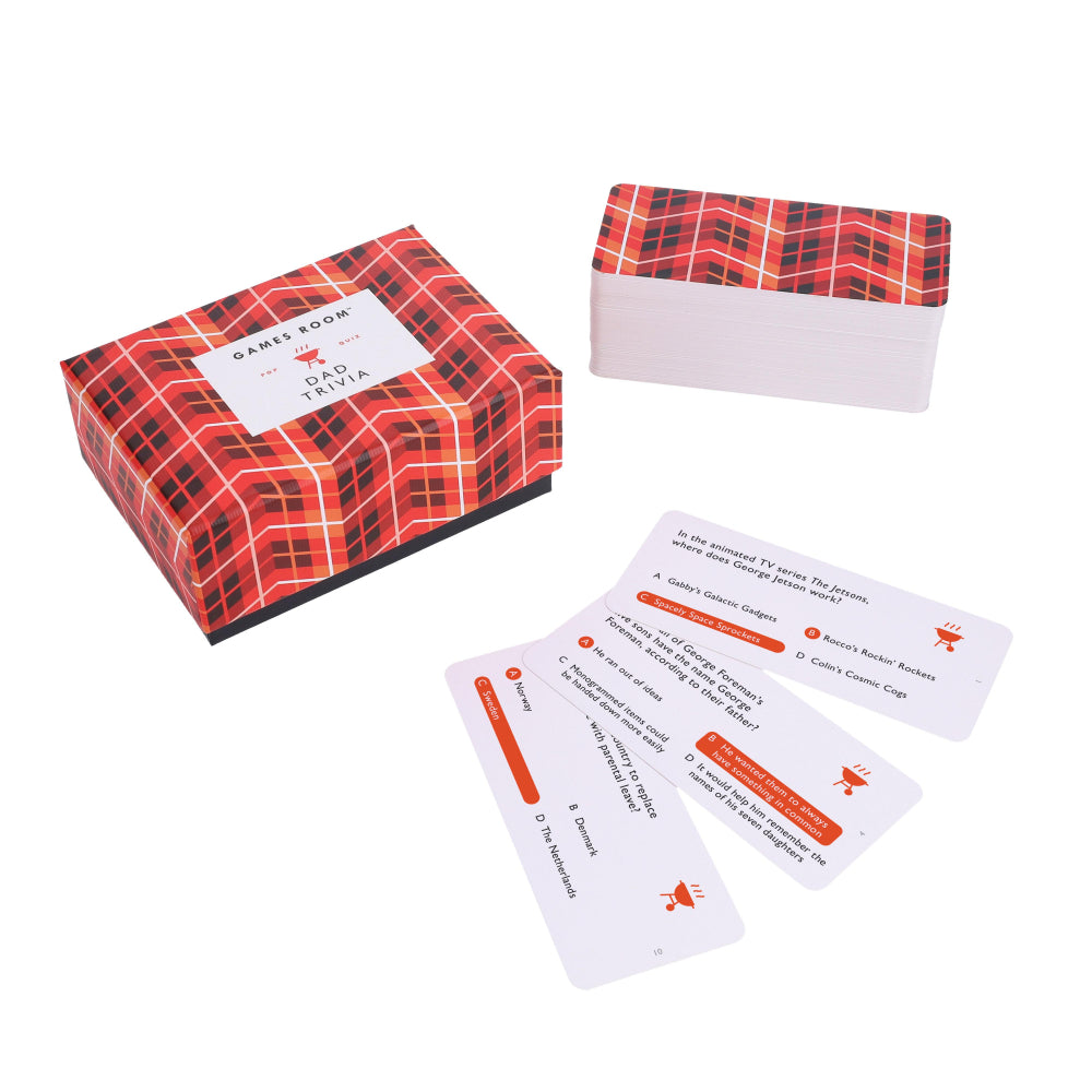 Games Room Dad Trivia Cards