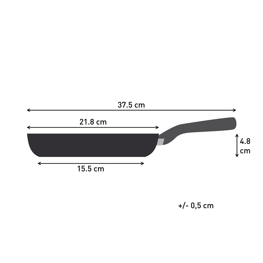 Tefal Revive Ceramic Induction Non-Stick Frypan 20cm measurements infographic at MyHouse