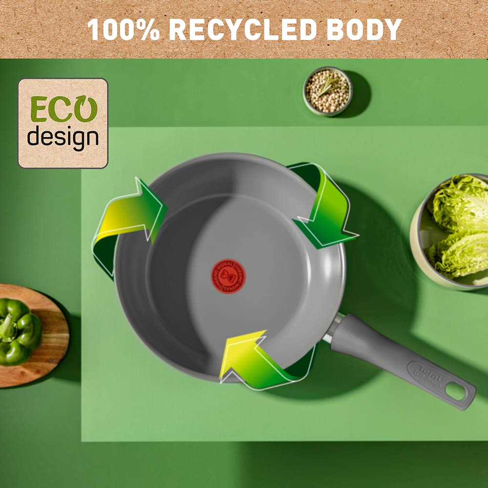 Tefal Revive Ceramic Induction Non-Stick Wok 28cm infographic at MyHouse