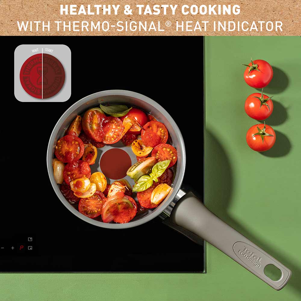 Tefal Revive Ceramic Induction Non-Stick Saucepan 18cm infographic at MyHouse