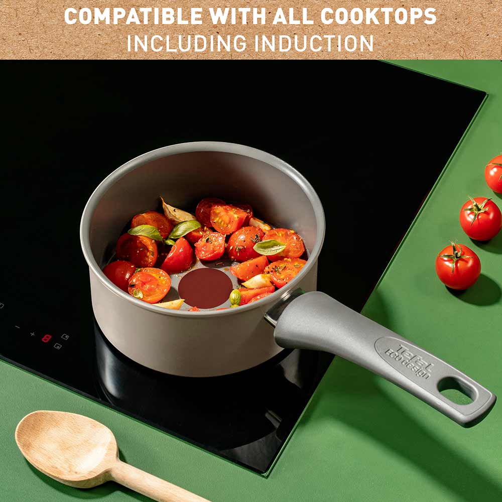 Tefal Revive Ceramic Induction Non-Stick Saucepan 18cm infographic at MyHouse