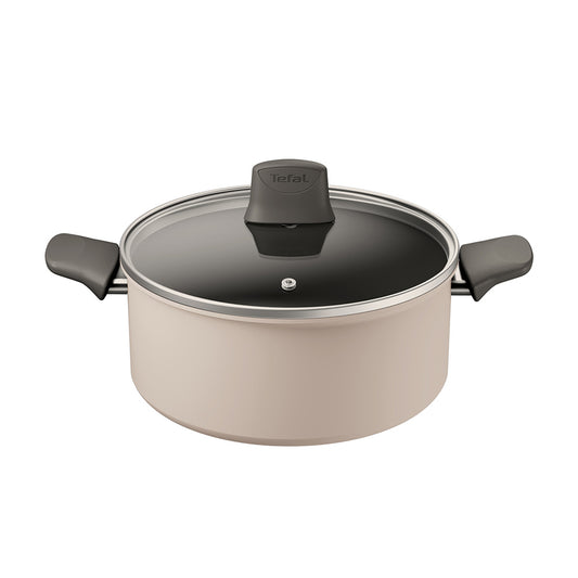 Tefal Revive Ceramic Induction Non-Stick Stewpot and Lid 24cm Cream at MyHouse