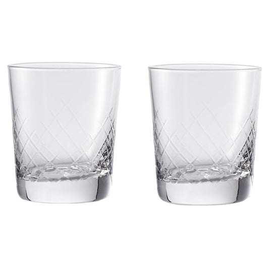 Cellar Premium Luxe Set of 2 Pressed Double Old Fashion Glass II