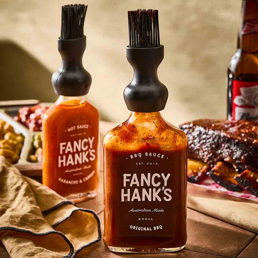 basting bottle cap brushes attached to sauce bottle - MyHouse