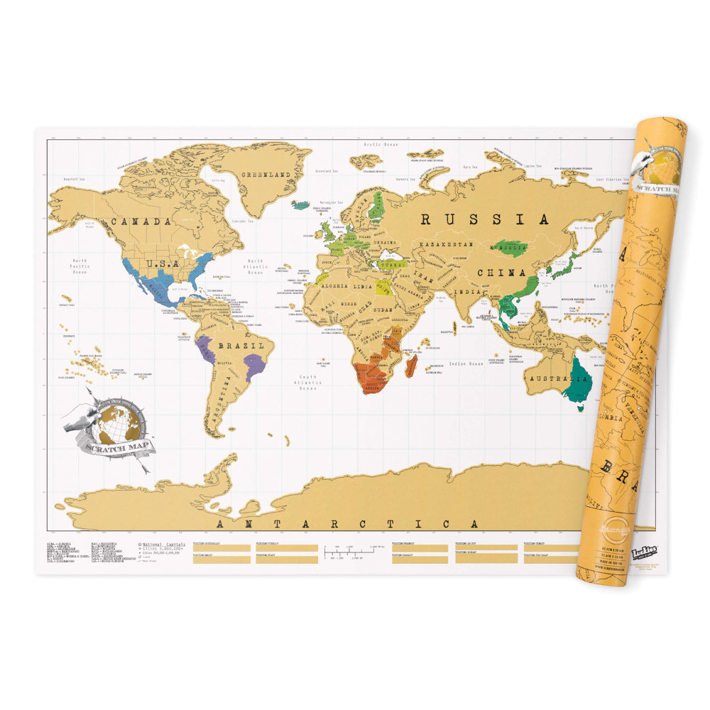 Luckies Scratch Map 12 Piece