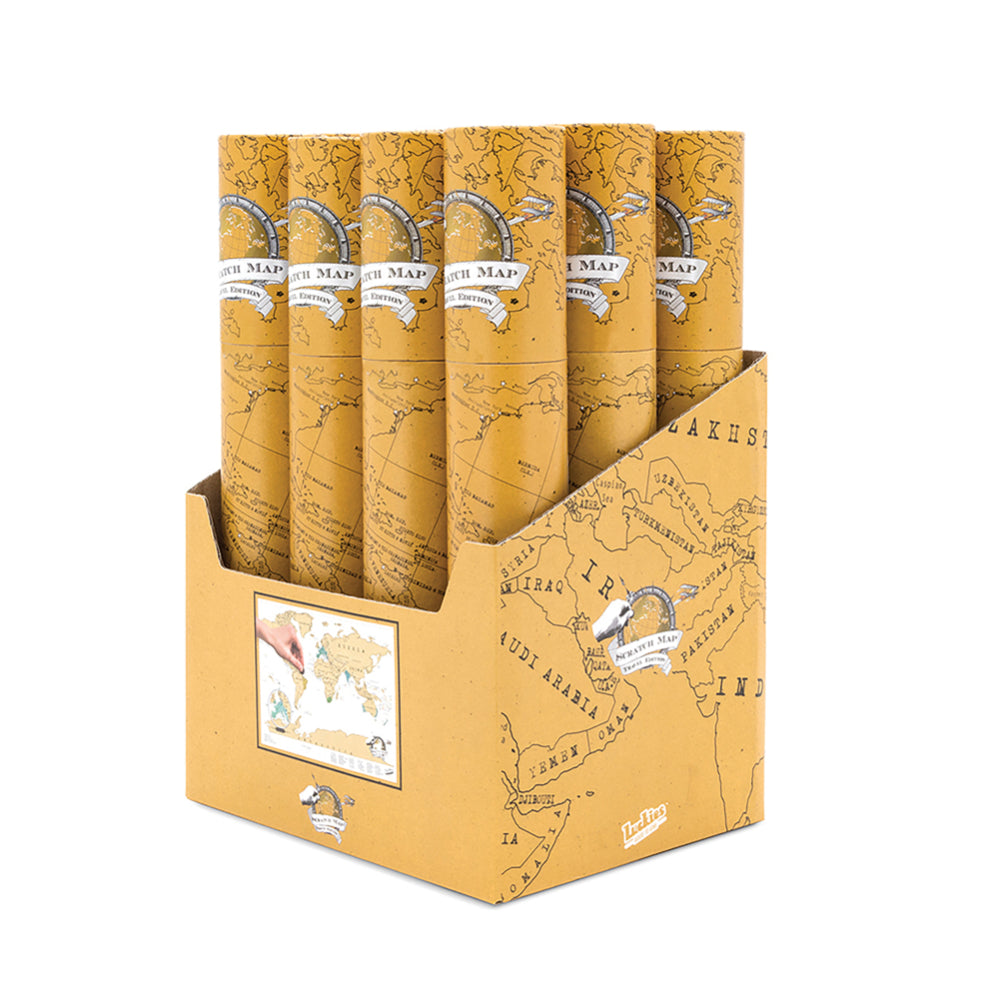 Luckies Travel Edition Scratch Map