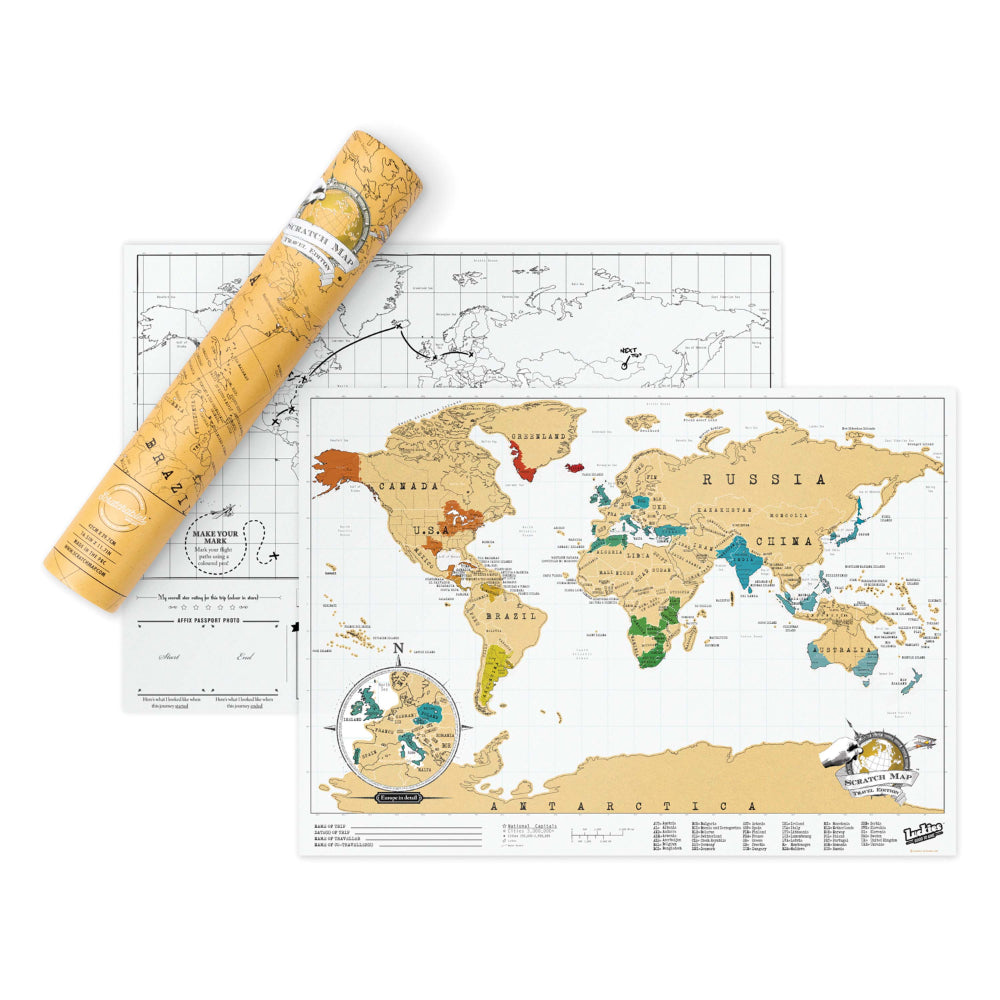 Luckies Travel Edition Scratch Map