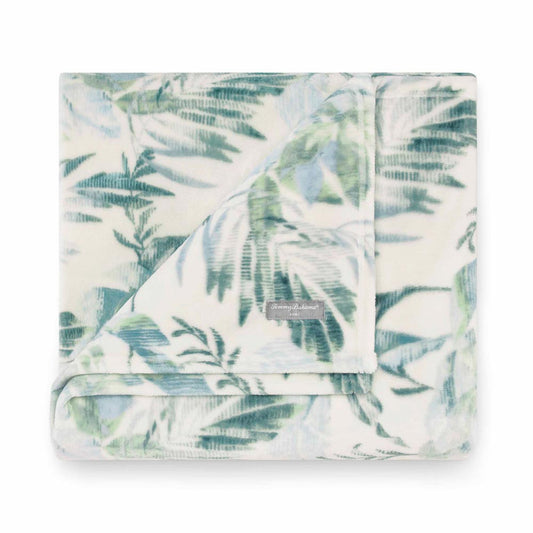 Tommy Bahama Wallpaper Leaves Blanket Green at MyHouse