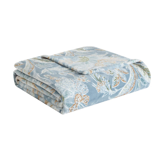 Tommy Bahama Tiki Bay Blanket Blue at MyHouse