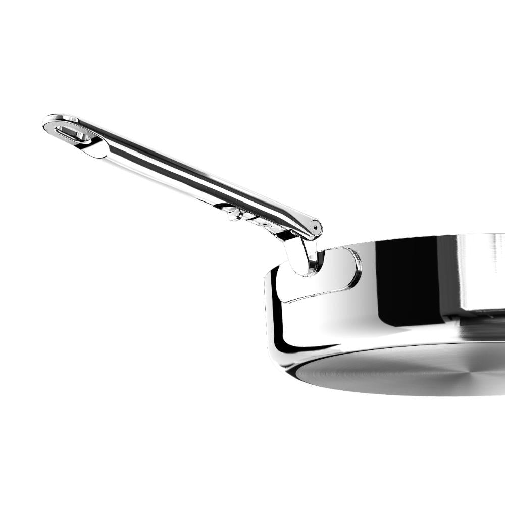 Joseph Joseph Space Steel 2 Piece Non Stick Stainless Steel Frypan Set