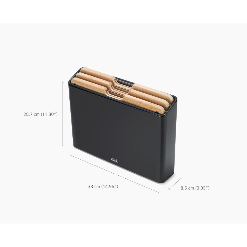 Joseph Joseph Folio Steel Bamboo 3 Piece Board Set