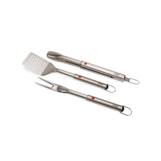 Joseph Joseph Grillout 3-Piece BBQ Turner, Tongs & Fork Set With Retractable Heads at MyHouse