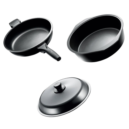 Bessemer 3 Piece Cookware Starter Set 32cm Ebony