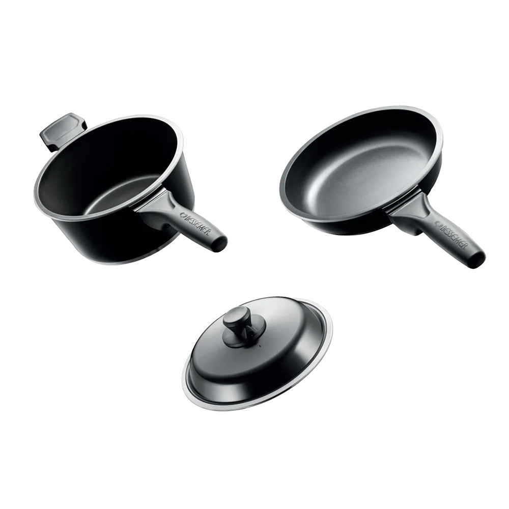 Bessemer 3 Piece Cookware Starter Set 24cm Ebony