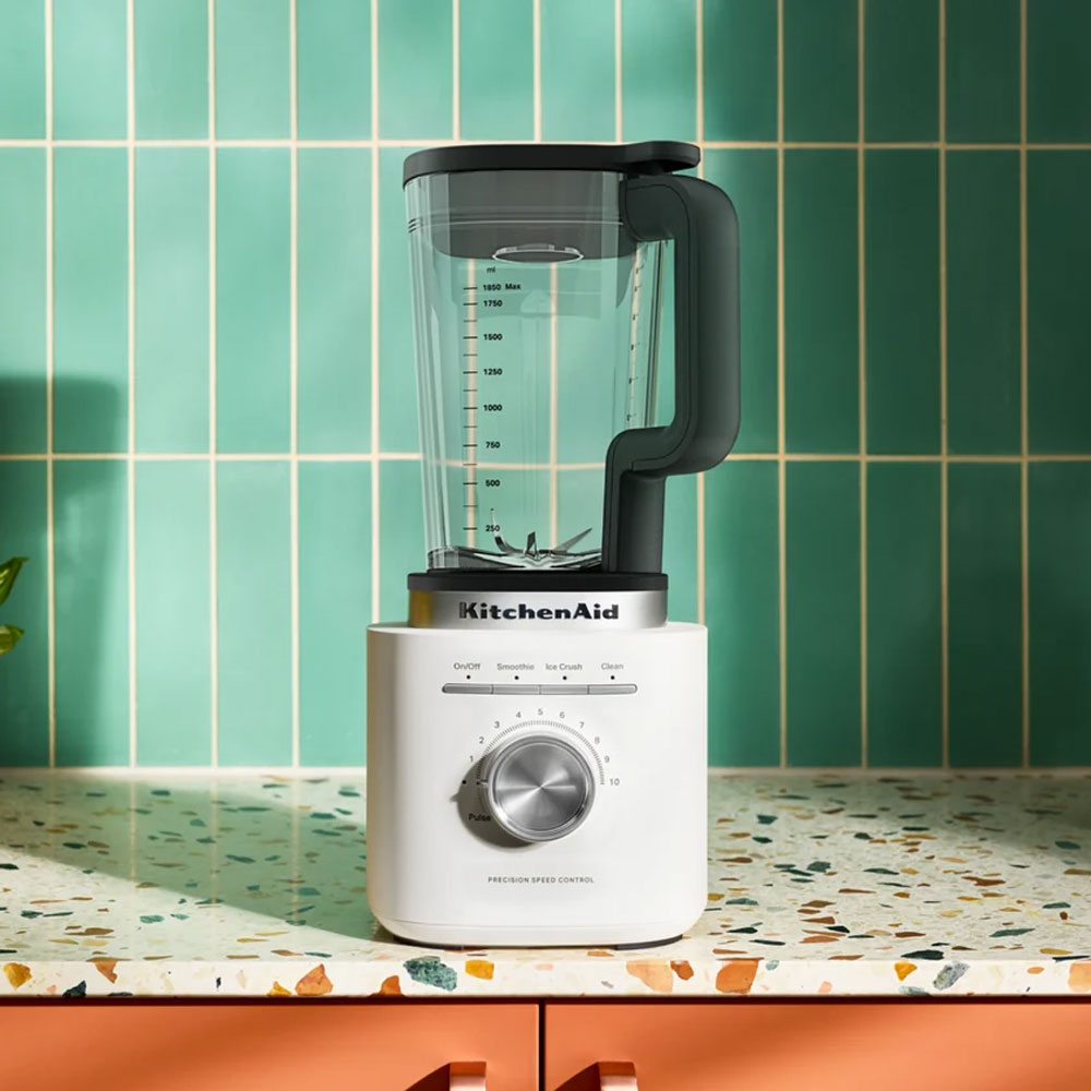 KitchenAid Pure Power Blender with Glass Jar Porcelain White
