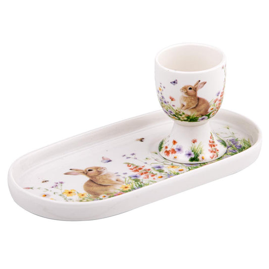 Egg cup and plate set - Ashdene Sweet Meadows Soldier Set at MyHouse