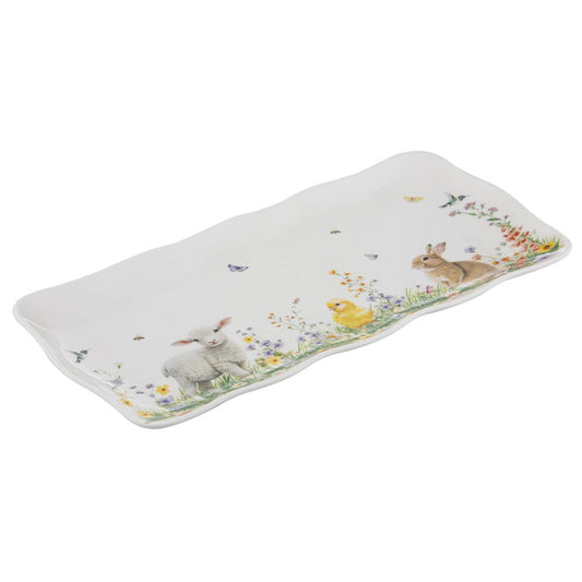 Ashdene Sweet Meadows Rectangular Platter with baby farm animals at MyHouse
