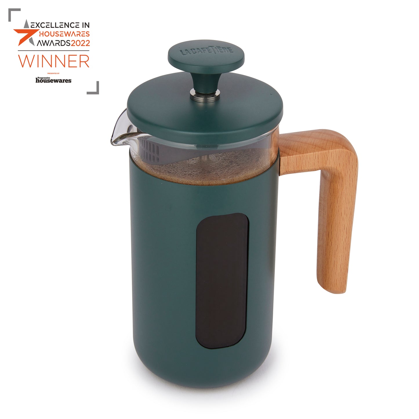 La cafetiere Pisa Three Cup Stainless Steel Cafetiere