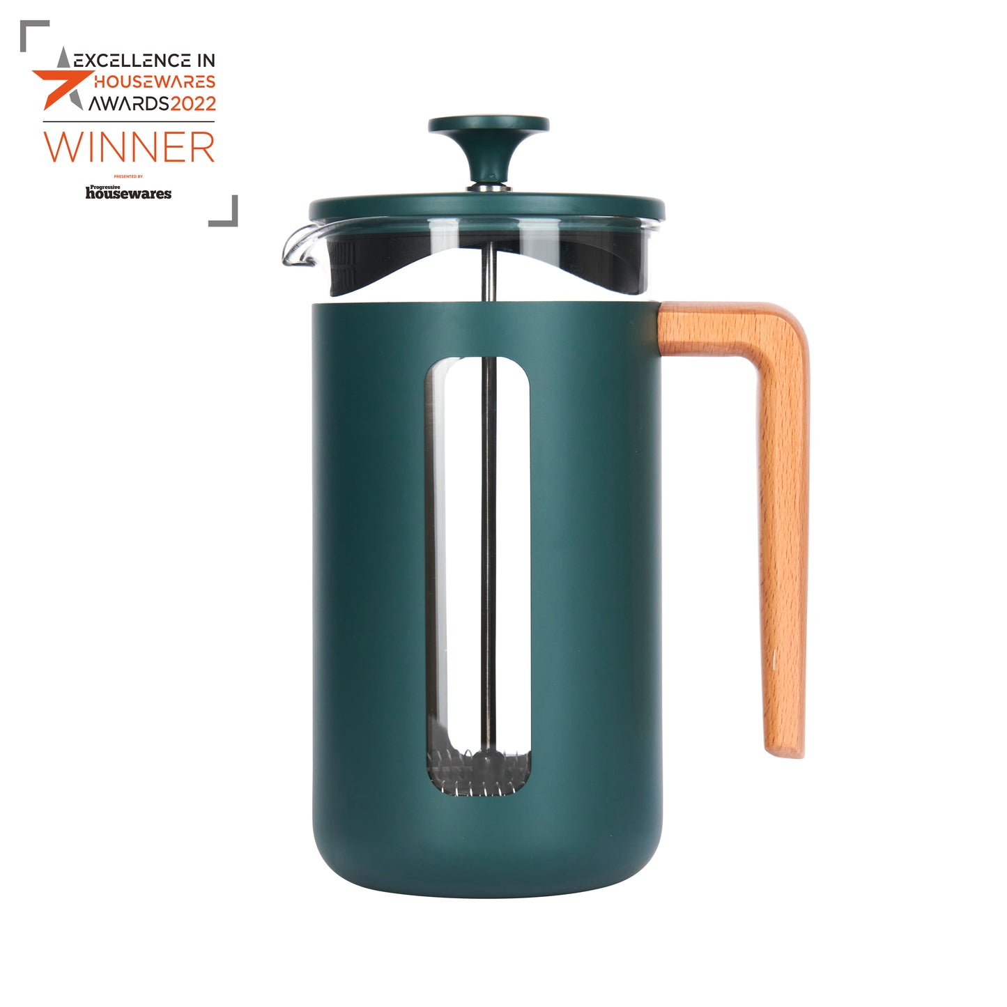 La cafetiere Pisa Eight Cup Stainless Steel Cafetiere