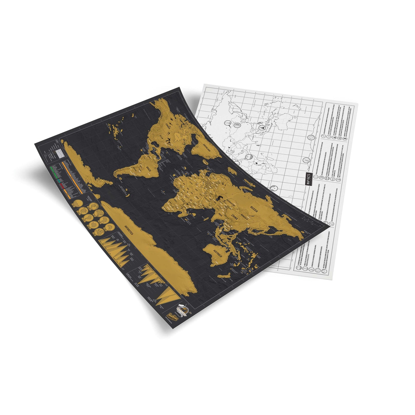 Luckies Scratch Map Deluxe Travel Edition