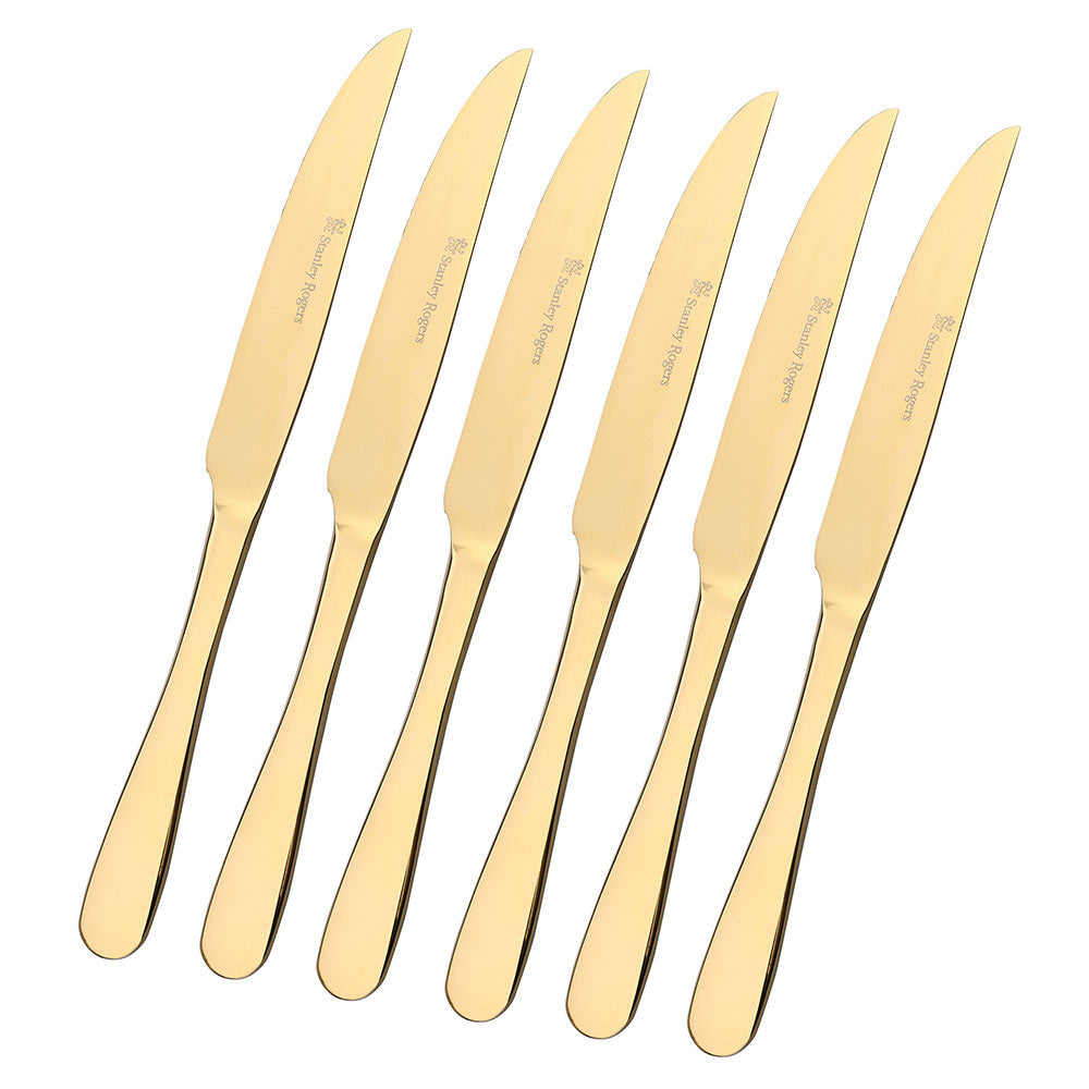 Stanley Rogers Albany Gold 6 Piece Steak Knife Set