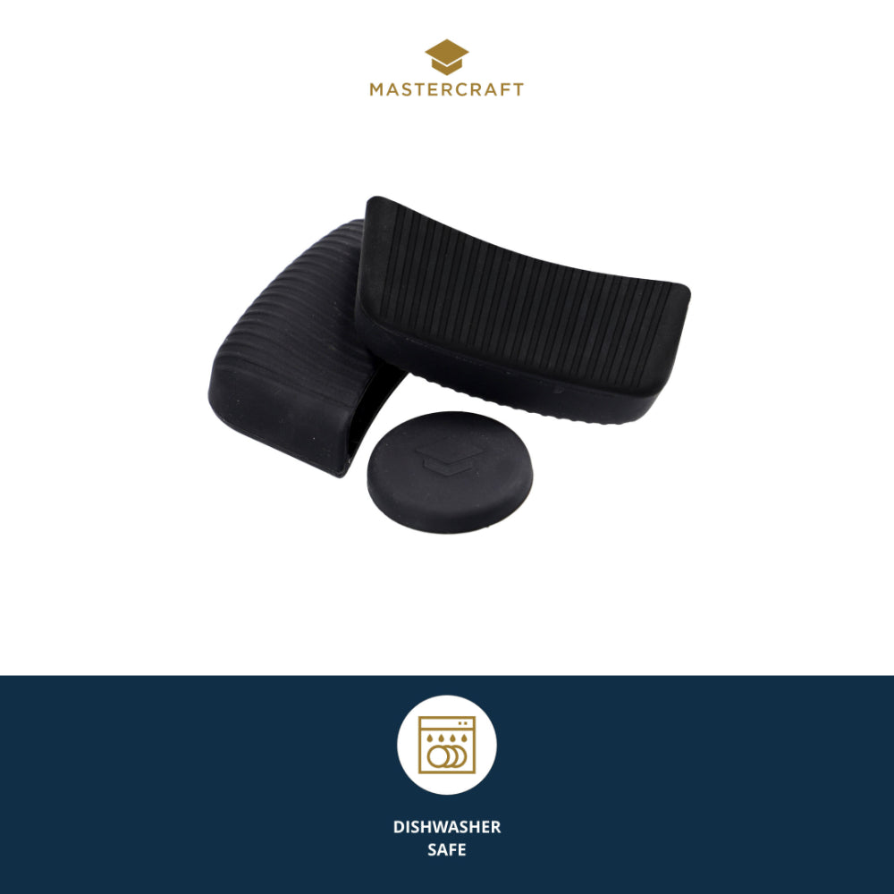 Mastercraft Set Of 3 Silicone Handle Covers Black