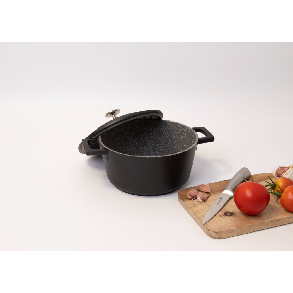 Mastercraft Casserole Dish Cast Aluminium 20cm Black