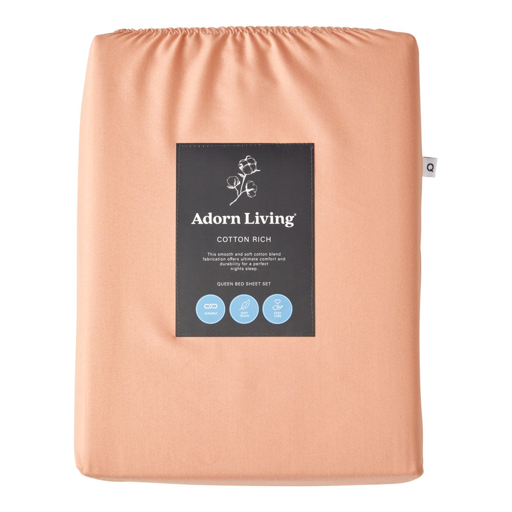 Adorn Living Cotton Rich Sheet Set