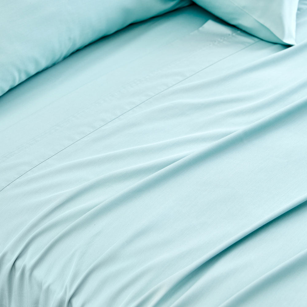 Riley Bamboo Cotton Fitted Sheet Jade