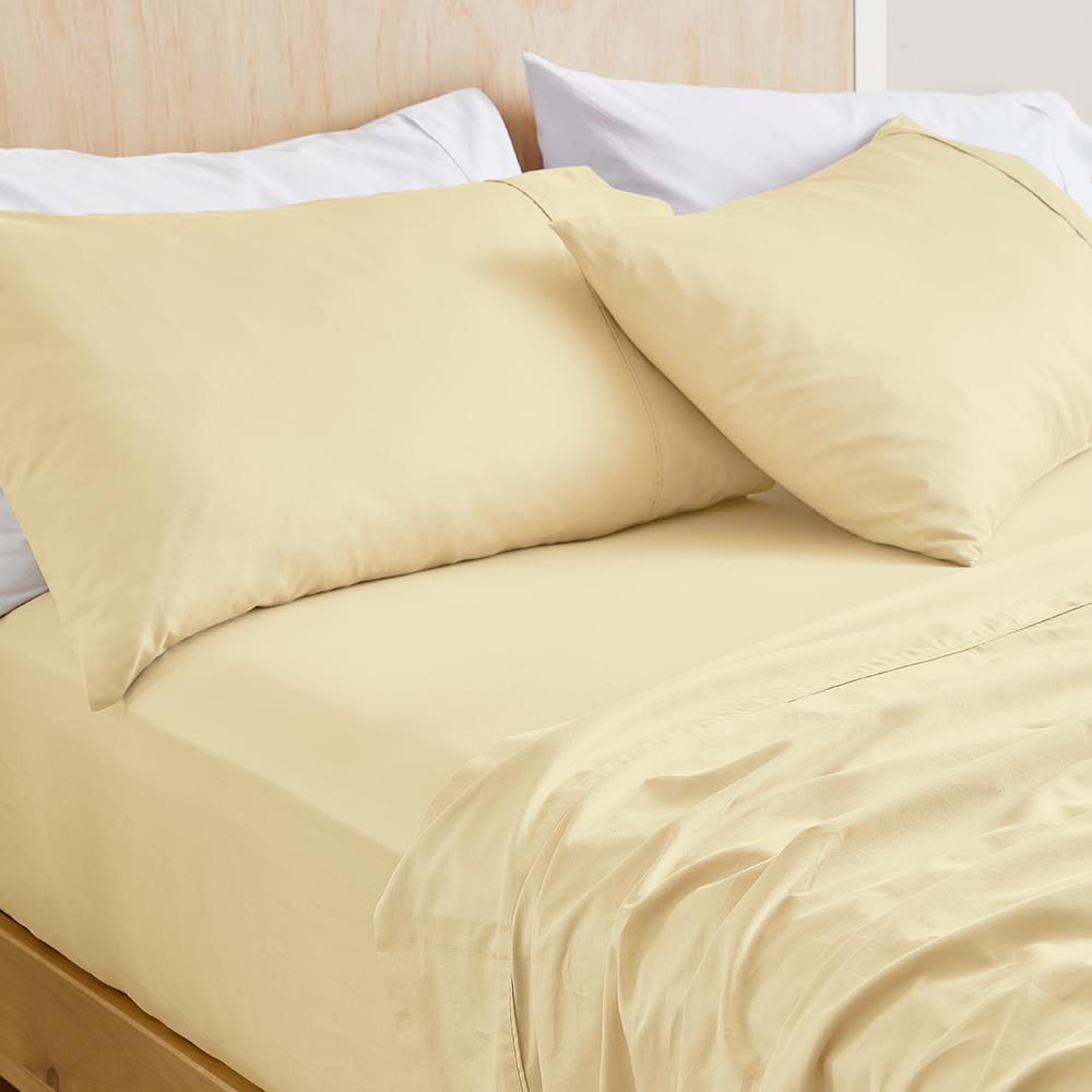MyHouse Egyptian Cotton Sheet Set Butter