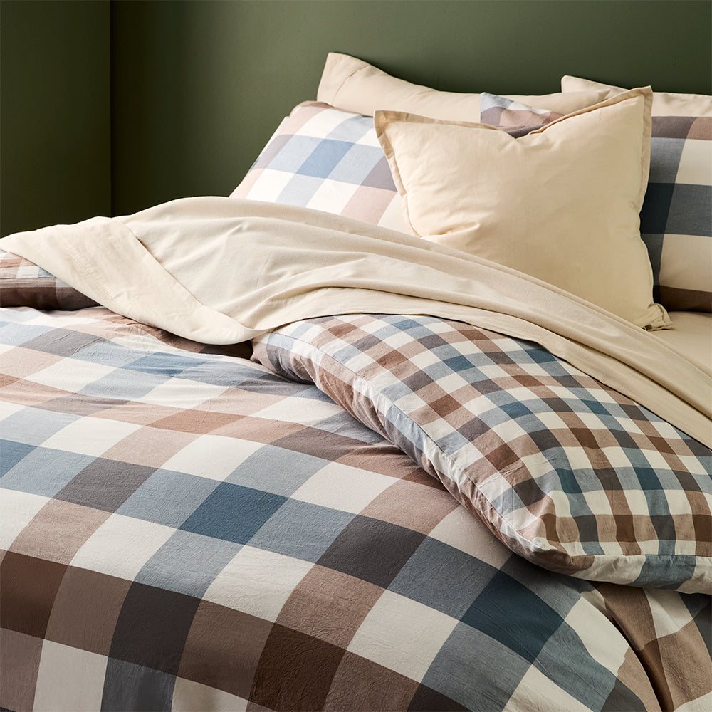 MyHouse Denver Check Quilt Cover Set