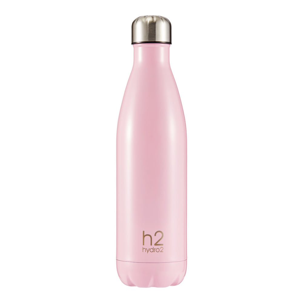 h2 hydro2 Quench Stainless Steel Water Drink Bottle 750ml rose pink