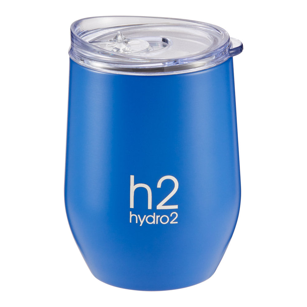 h2 hydro2 Quench Stainless Steel Wine Tumbler 350ml blue