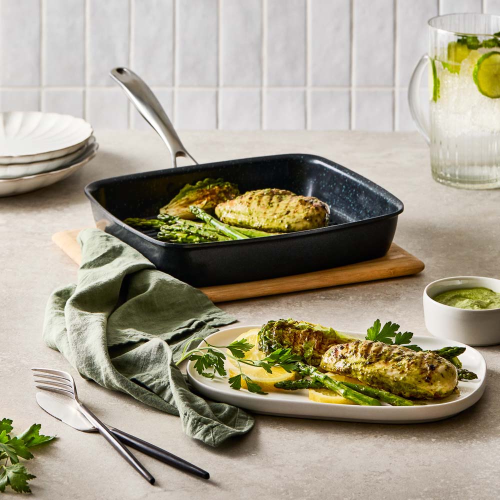 Baccarat GREEN STONE Grill Pan 27cm