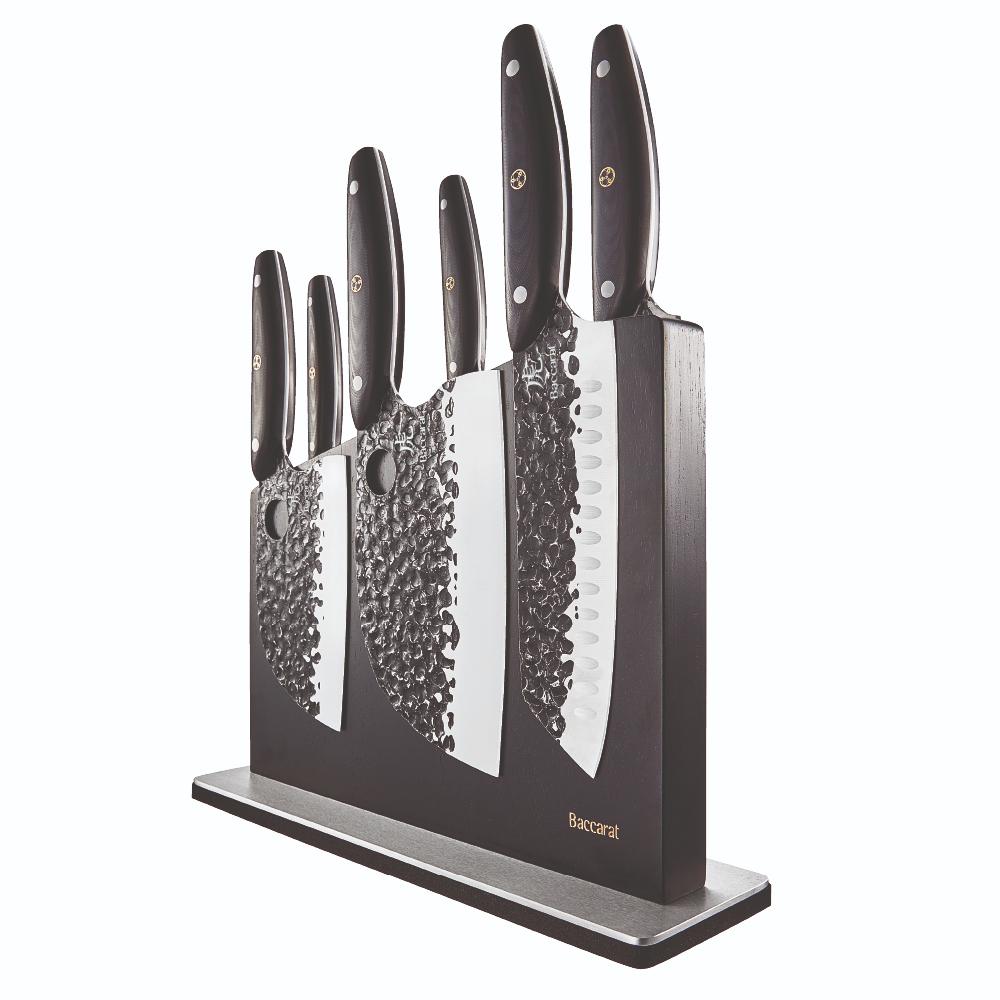 Baccarat KUROI KIBA 7 Piece Knife Block at MyHouse