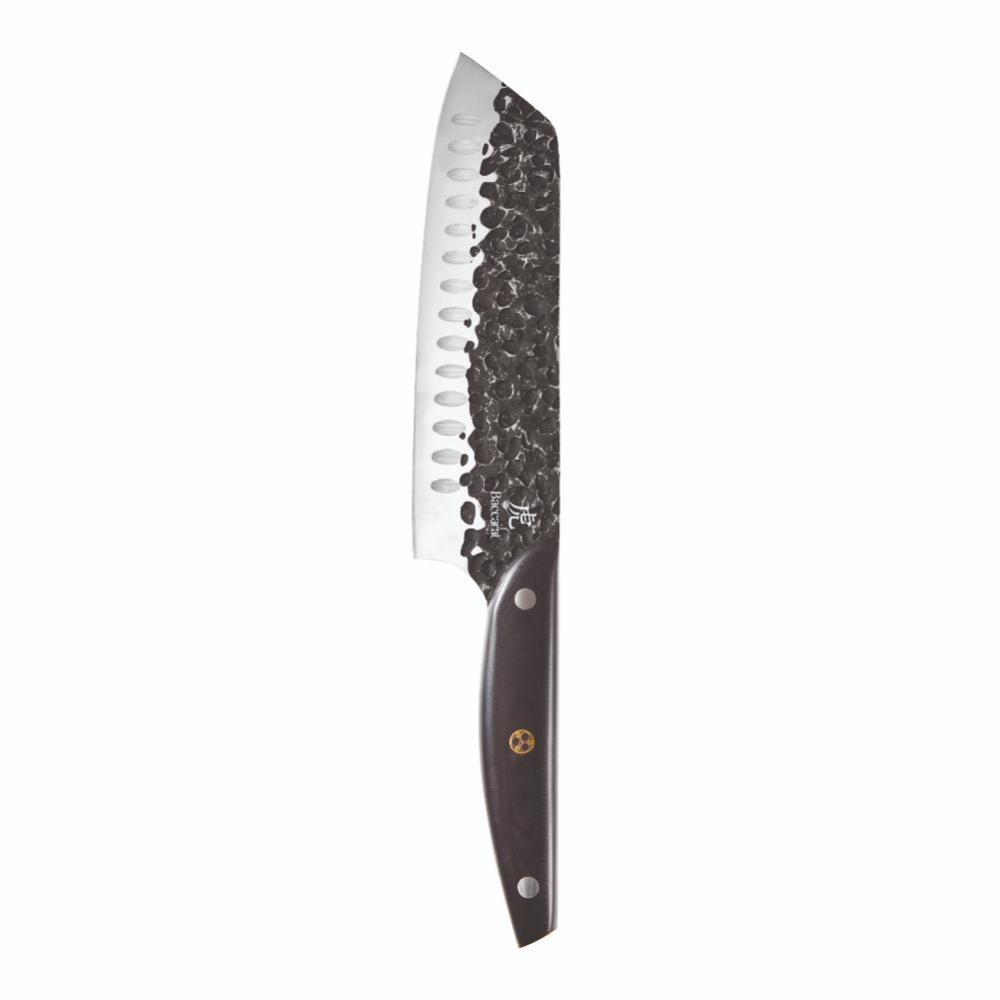 Baccarat KUROI KIBA 7 Piece Knife Block with japanese steel santoku knife at MyHouse