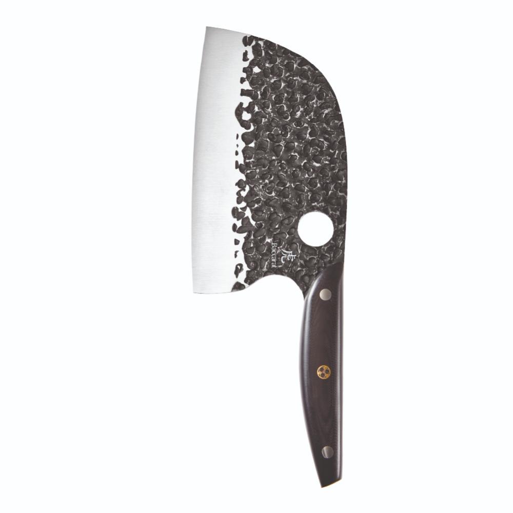 Baccarat KUROI KIBA 7 Piece Knife Block with japanese steel moon knife at MyHouse