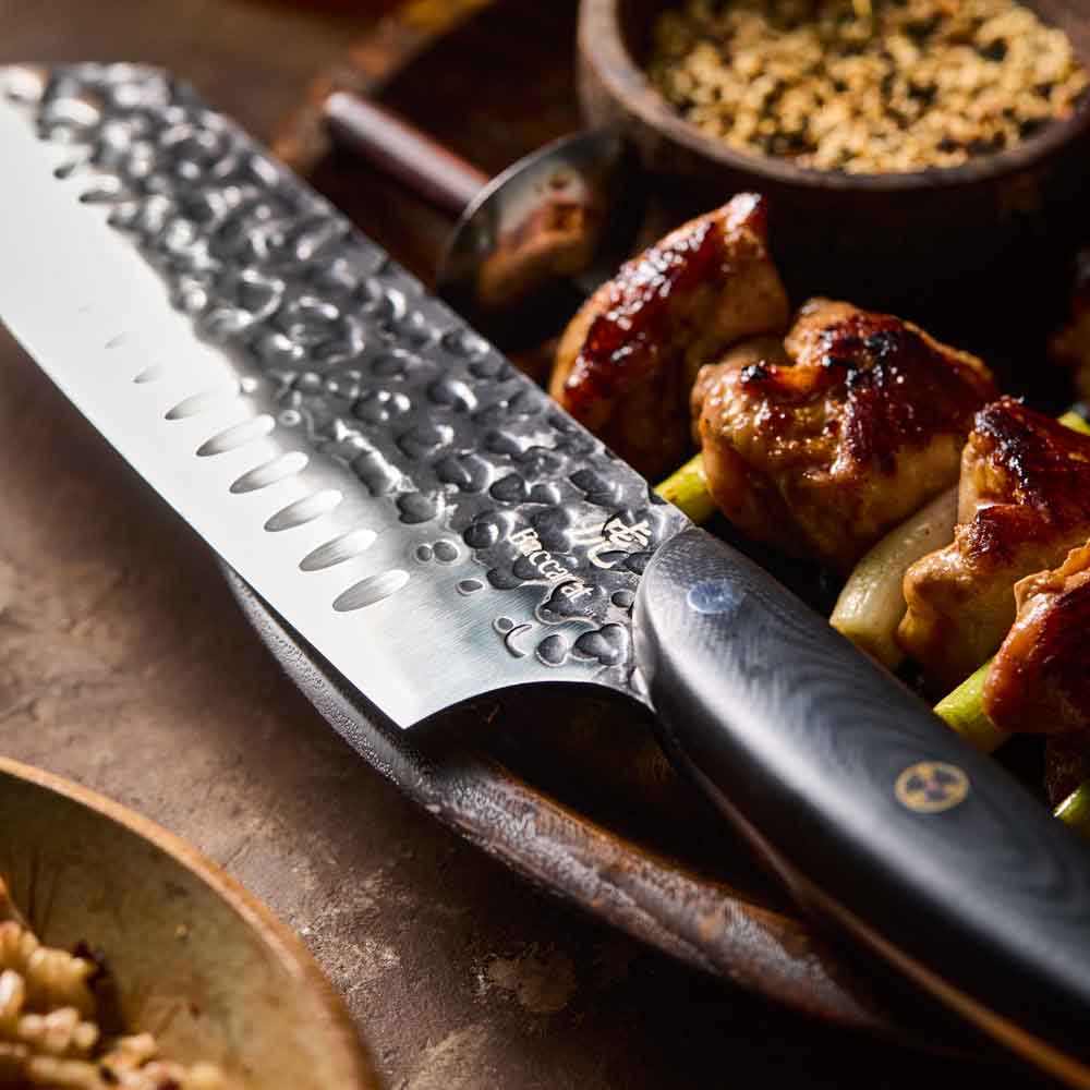Baccarat KUROI KIBA Santoku Knife 18cm detail image at MyHouse