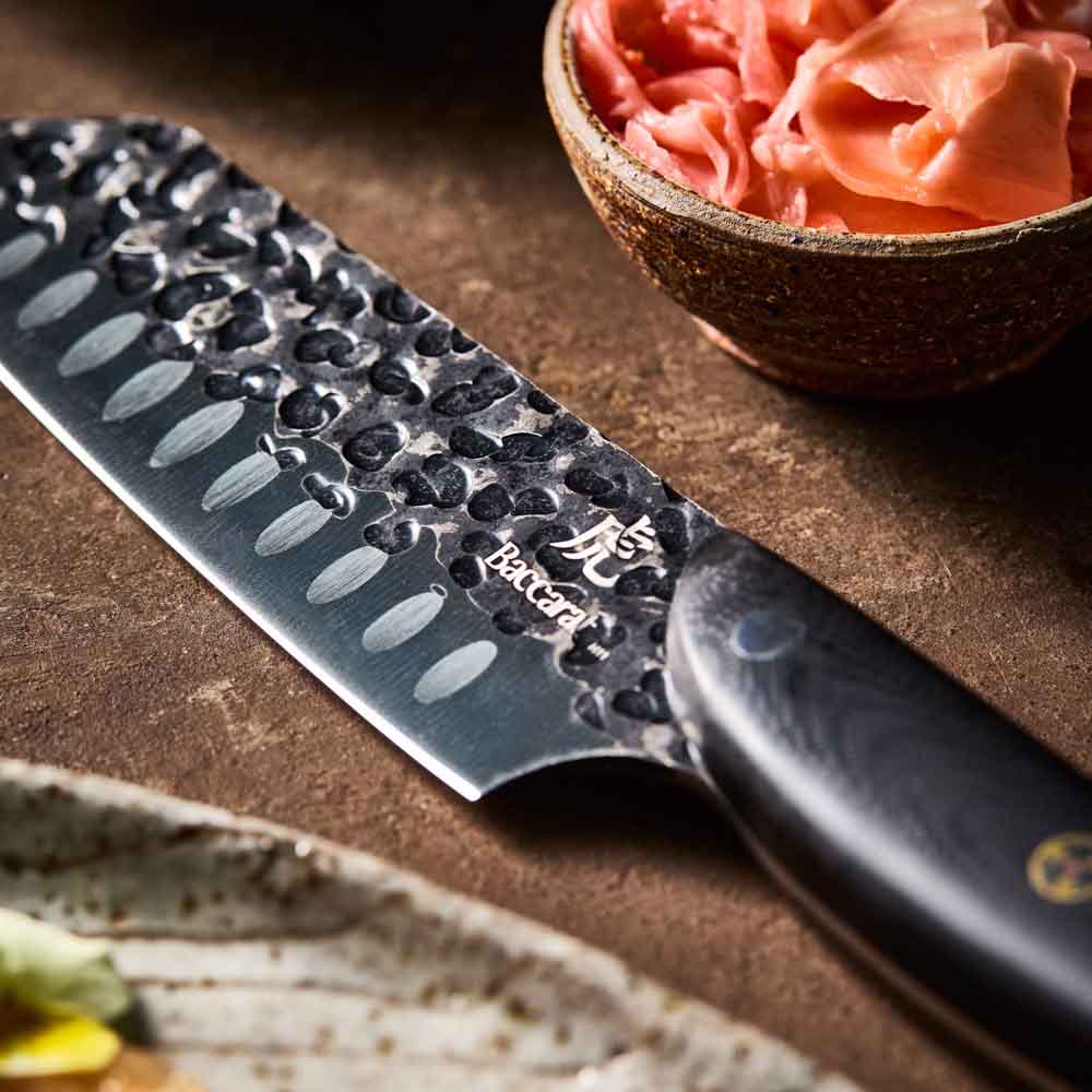 Baccarat KUROI KIBA Santoku Knife 14cm detail image at MyHouse