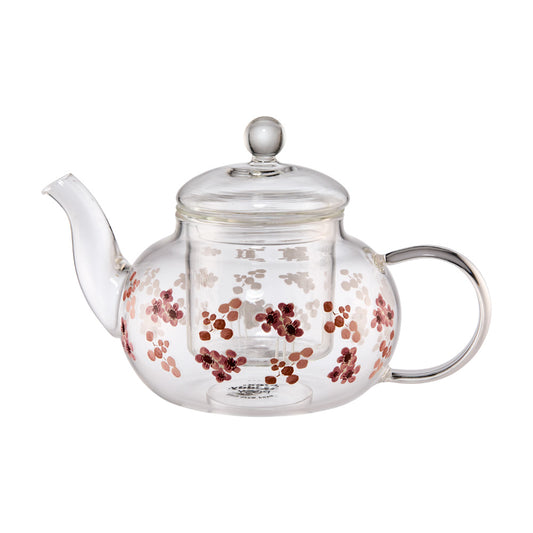 Alex Liddy Posy Glass Teapot 500ml with Infuser, Flowers at MyHouse