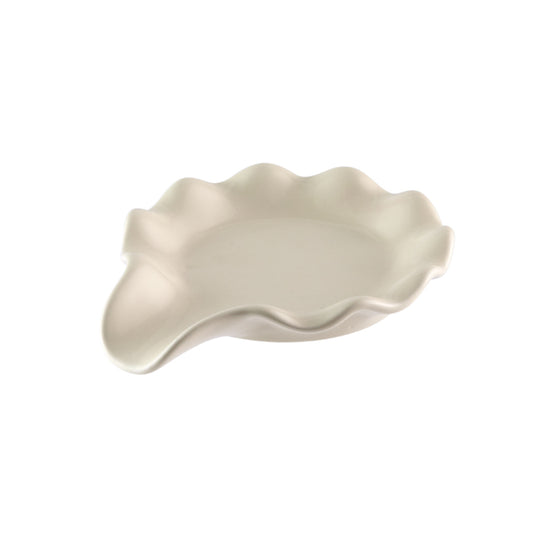 Alex Liddy Posy Spoon Rest Cream with wave edge at MyHouse