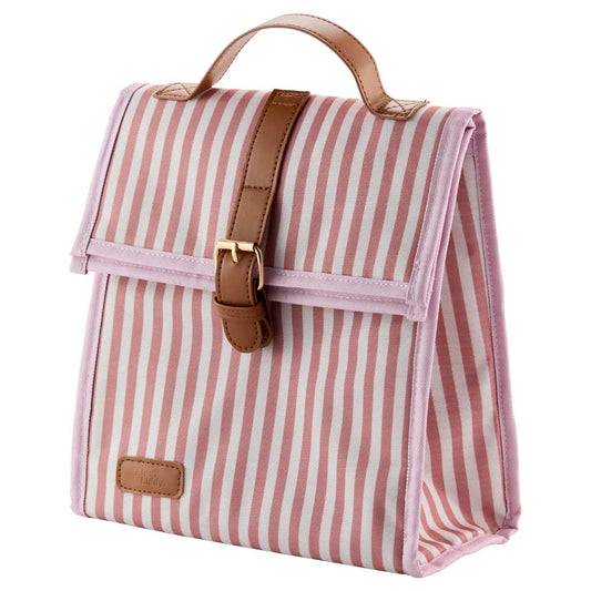 Alex Liddy Posy Lunch Bag Pink Stripe at MyHouse