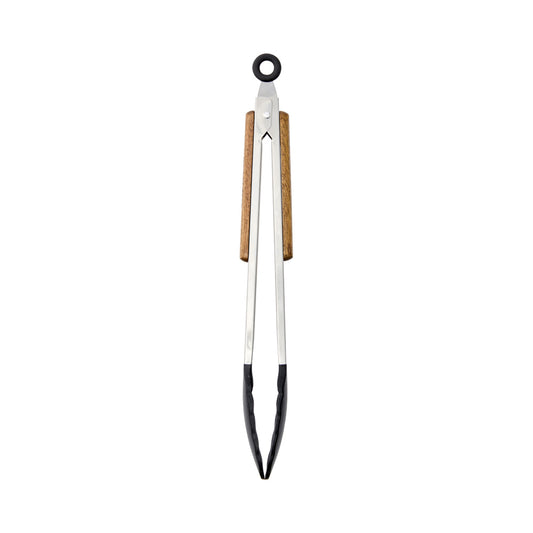 Alex Liddy Rustica Silicone Tongs with wooden handles in navy blue at MyHouse