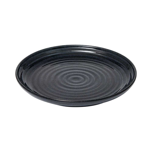 Alex Liddy Rustica Stoneware Plate 21cm in navy blue at MyHouse