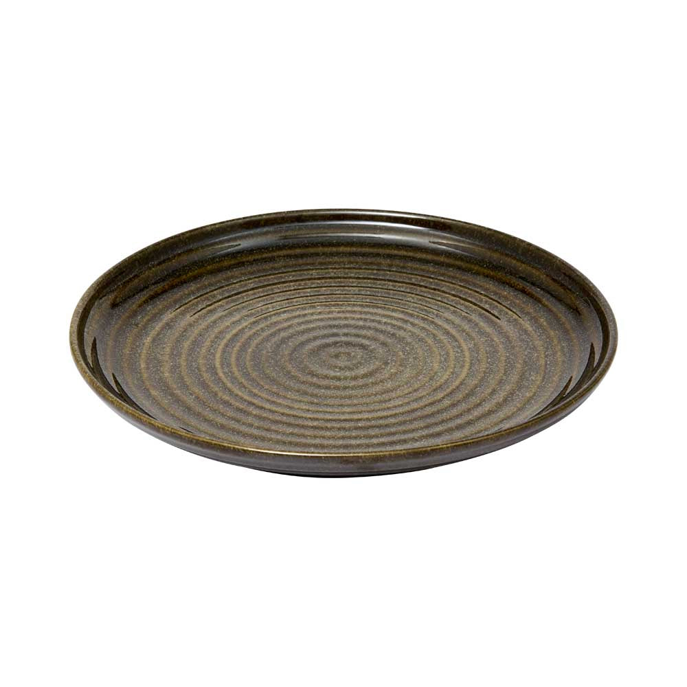Alex Liddy Rustica Stoneware Plate 27cm in Forest Green at MyHouse