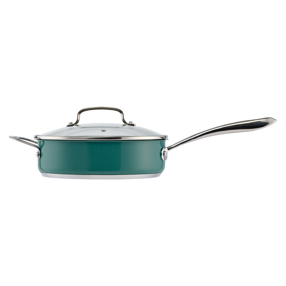 Baccarat SIGNATURE 6 Piece Cookware Set Forest Green with Saute pan at MyHouse