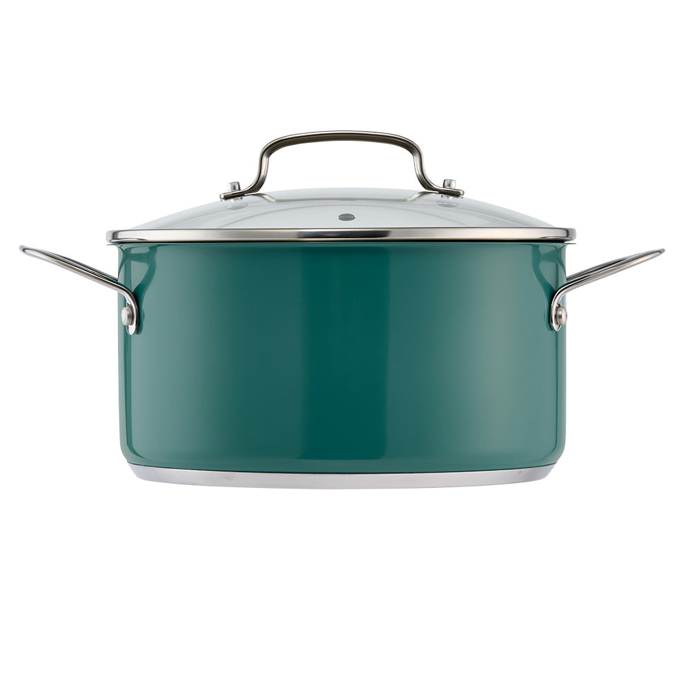 Baccarat SIGNATURE 6 Piece Cookware Set Forest Green with Casserole pot at MyHouse