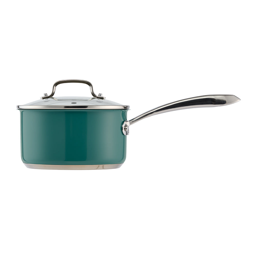 Baccarat SIGNATURE 6 Piece Cookware Set Forest Green with Saucepan at MyHouse