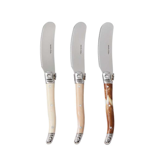 Marie Claire Laguiole Domain Set of 3 Mini Pate Knives - MyHouse