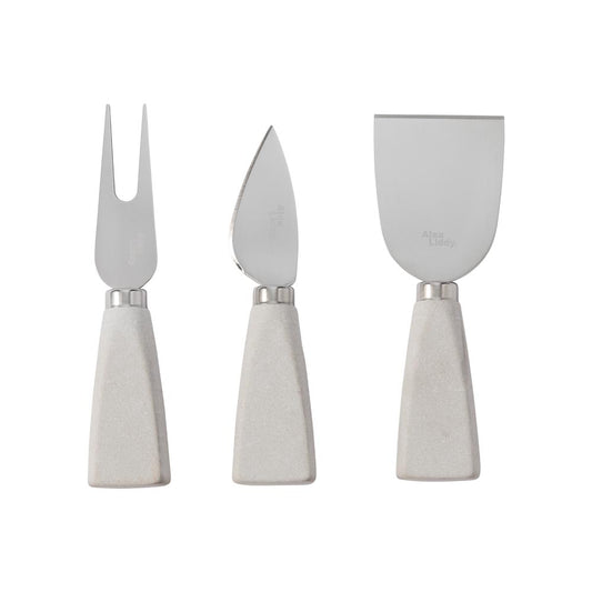 Alex Liddy Slate & Co Set of 3 Marble Cheese Knives - MyHouse